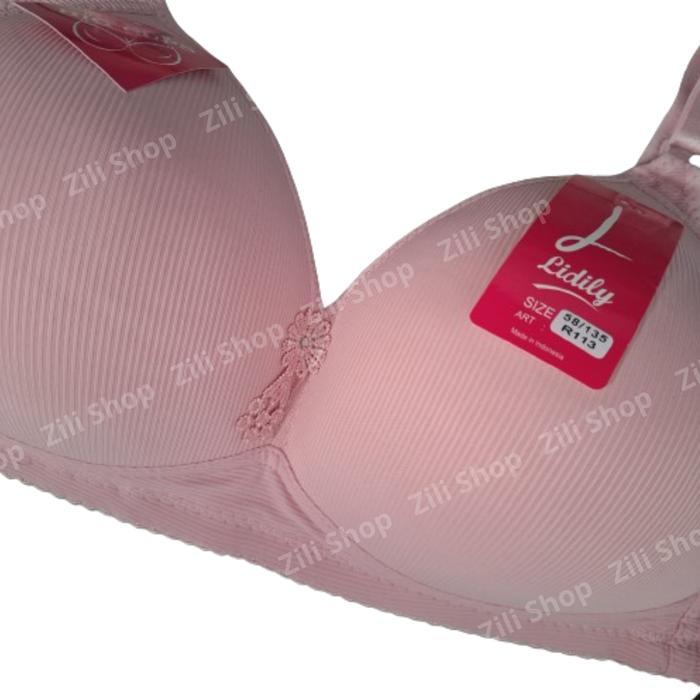 lalaVIdi- Lidily Bra Bh Busa Tanpa Kawat Big Cup Super Jumbo Cup E Size 52-58 Lembut Nyaman