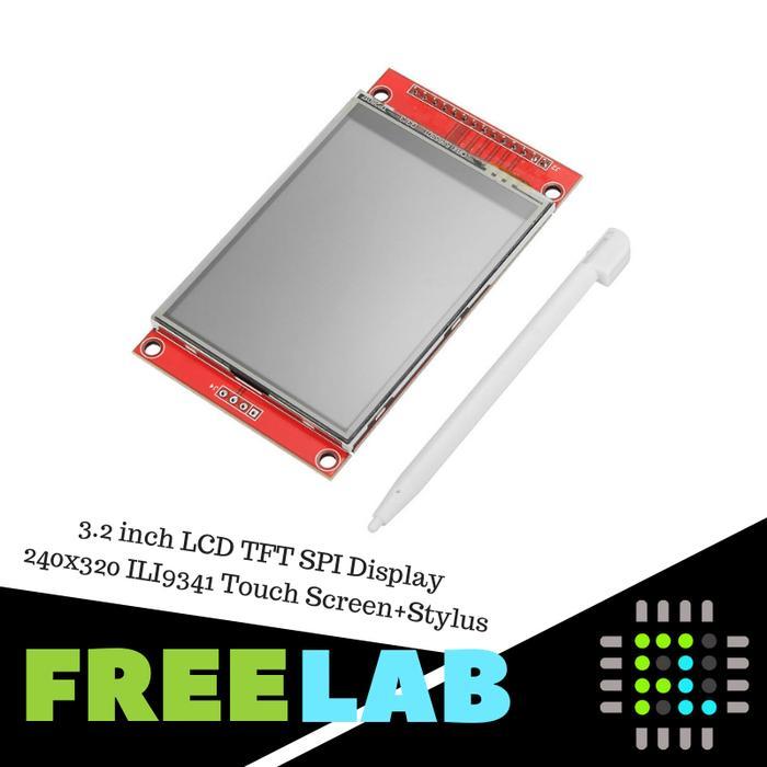 ebpd- 3.2 Inch Lcd Tft Spi Display Color Modul Ili9341 Touch Screen + Stylus