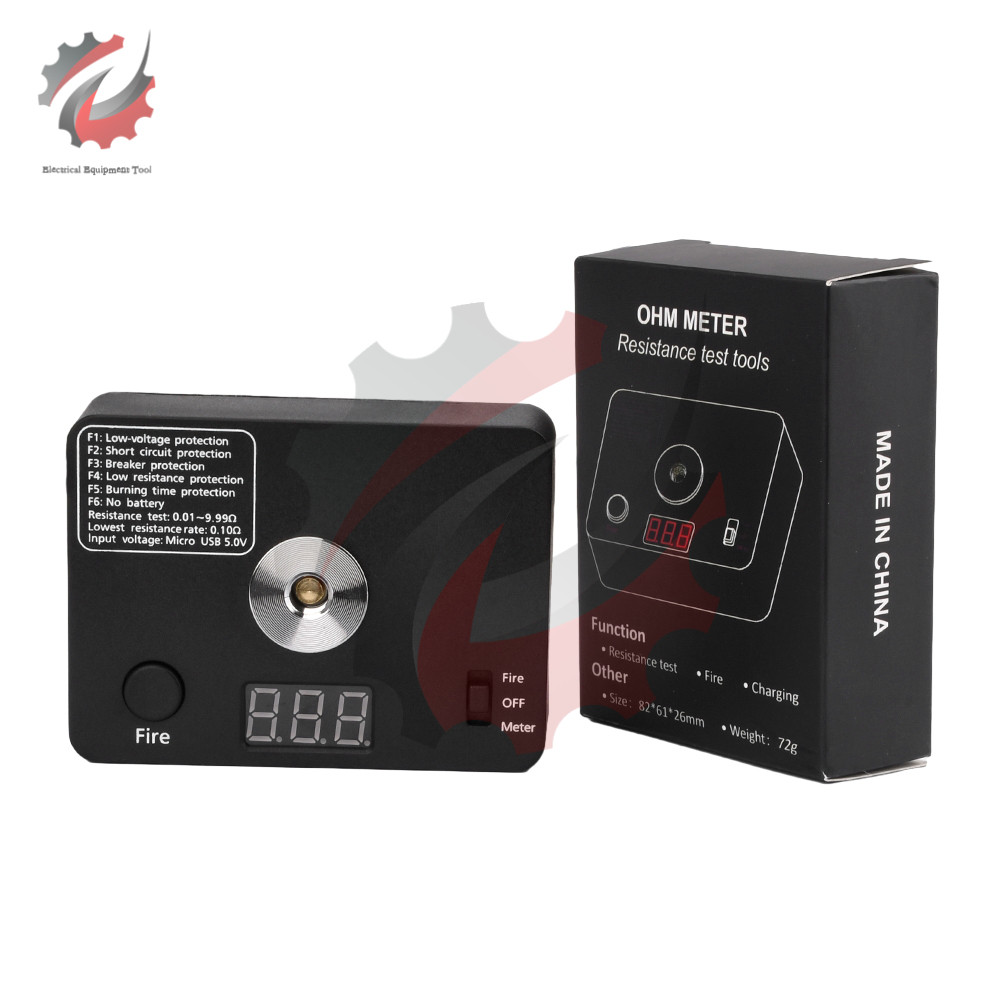 521 TAB Mini V3 Professional Resistance Tester LED Digital Ohm Meter