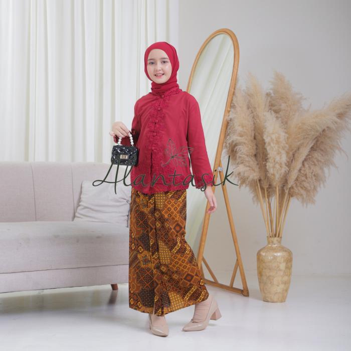 Kebaya Anak TANGGUNG Bordir Kebaya Encim Sekolah Anak TK dan SD / Kebaya Encim Bordir Usia 9-14