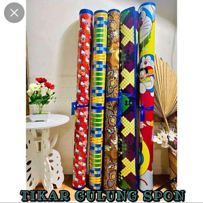 New Tikar spons ukuran 120x120 - Tikar gulung - Tikar piknik