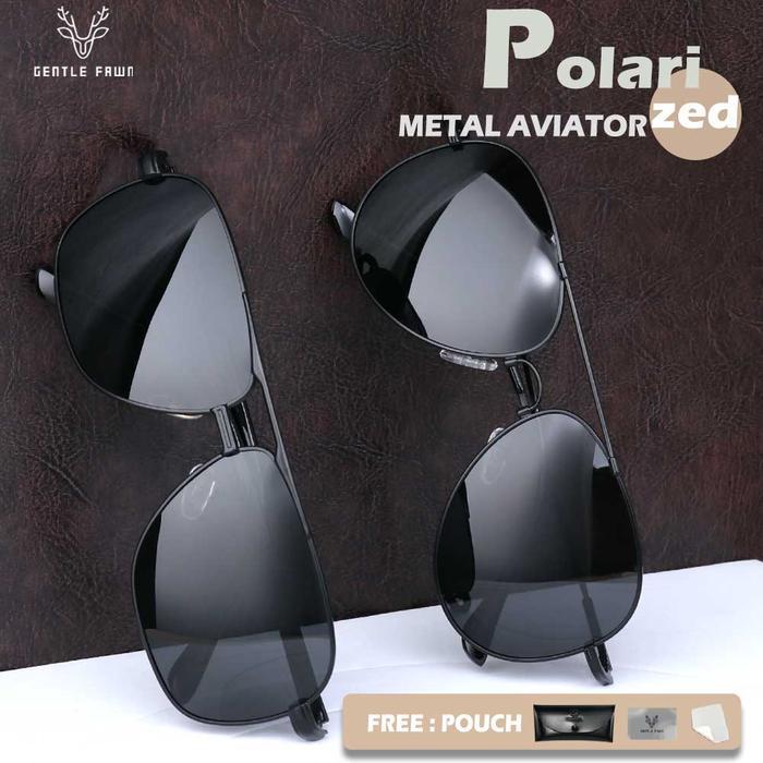 4ijp- Kacamata Sunglasses Polarized Anti Silau Pria Kotak Metal Ddd 2605