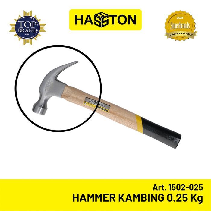 jy78- Hasston Hammer Kambing Gg. Kayu / Heavy Duty Claw Hammer (1502)