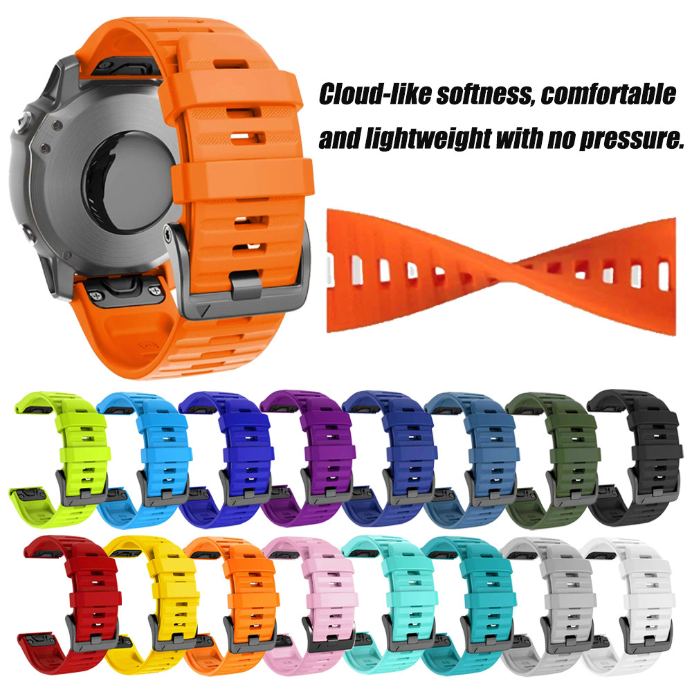 22/26Mm For Garmin Fenix 8/ 7/7Xpro/6X Gps/Pro/6X Sapphire Gps/5X Sapphire/5X Gps/5X Plus/3/5