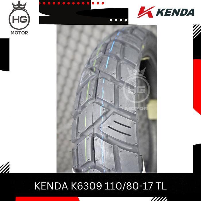 BAN LUAR KENDA K6309 110/80 130/80 RING 17 TUBELESS BAN DUAL PURPOSE