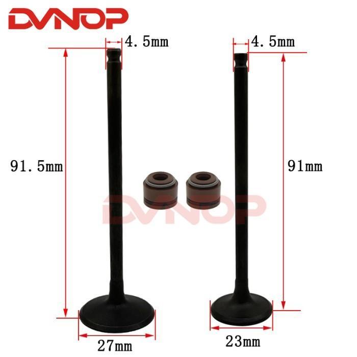 Motorcycle Engine Valve Intake Exhaust Stem Valve For Benelli Bj250T-8 Bj250 Water-Cooled Cylinder