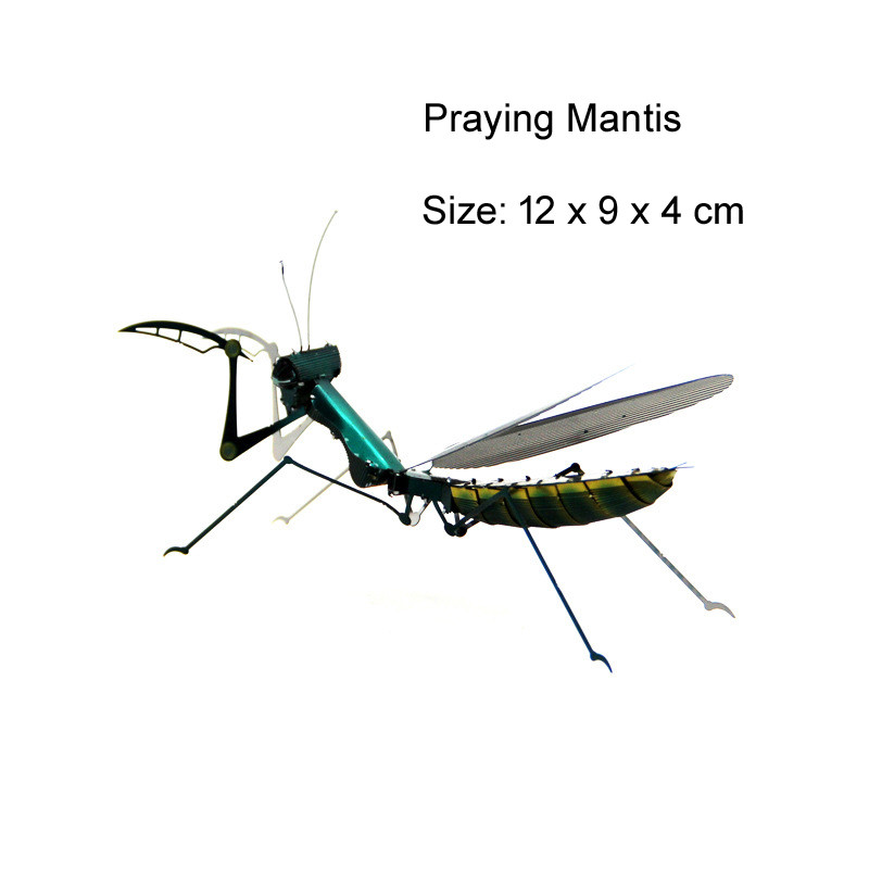 Chromatic Insect 3D Metal Puzzle Dragonfly Praying Mantis Scorpion model KITS Assemble Jigsaw Puzzle