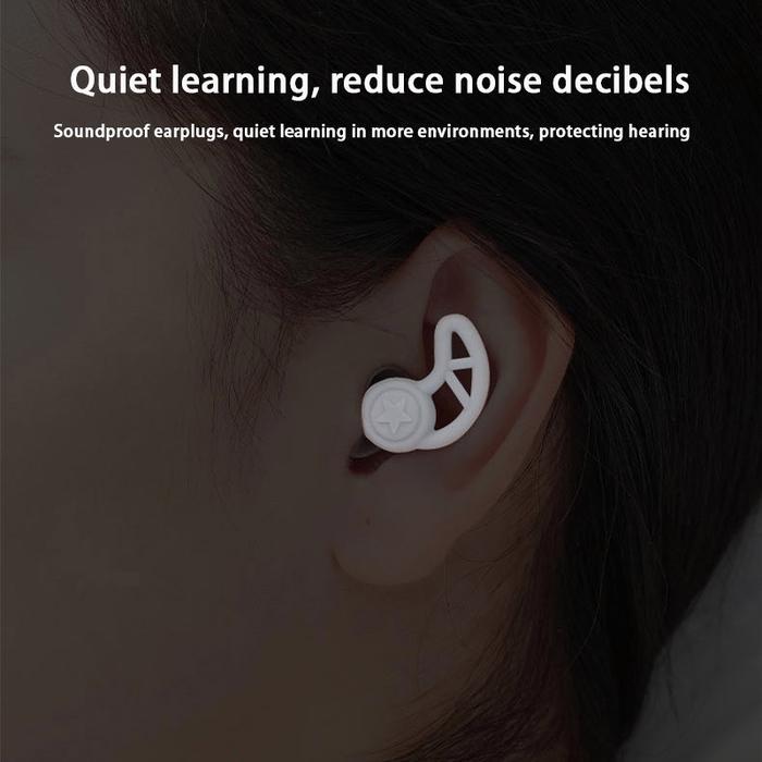 3 Layers Silicone Earplugs Noise Reduction Sleeping Earplugs/Pelindung Telinga Renang/Earplugs Tidur
