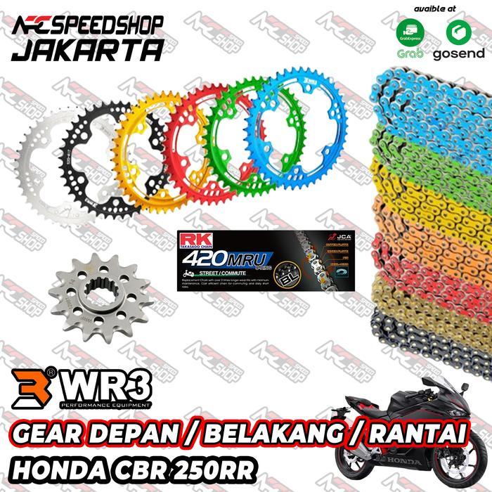 Terpopuler Gear Gir Set Depan Belakang Rantai Rk Chain Honda Cbr 250Rr Cbr250Rr Cbr 250 Rr Old New