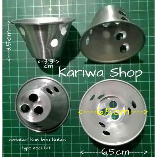 Cetakan Kue Bolu Kukus Type K (Kecil) Per 12 Pcs