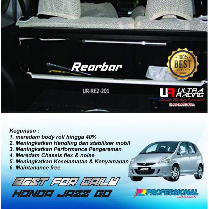 Aksesoris Stabiliser Strutbar Ultra Racing Rearbar H Jazz GD GD3 05+