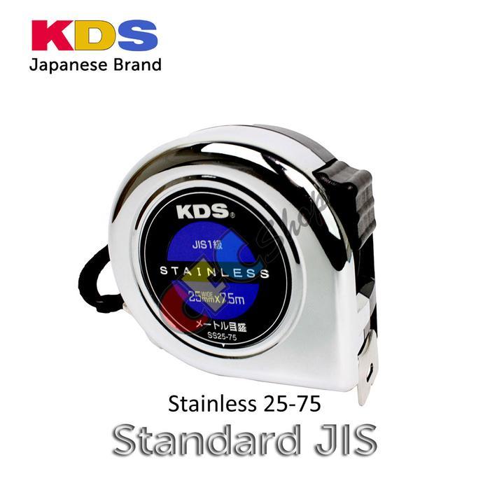 Meteran Kds Stainless 25 (Ss 2575) / Kds Measuring Tape - Japan
