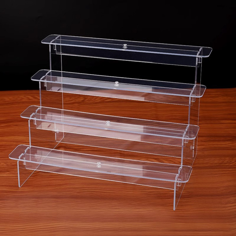 Multilayer Acrylic Display Stand Figures Holder Jewellery Display Riser Cupcakes Rack Removable