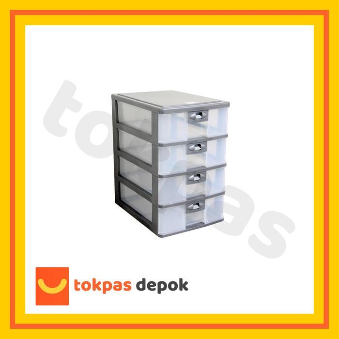 doni- Laci Plastik Pressa Susun 4 Lion Star Pr 34 A 4 Kabinet Container Kertas
