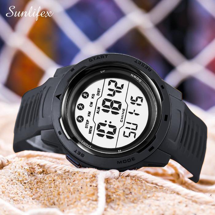 Sunlifex Jam Tangan Pria Digital Original Sports Multifungsi Jam