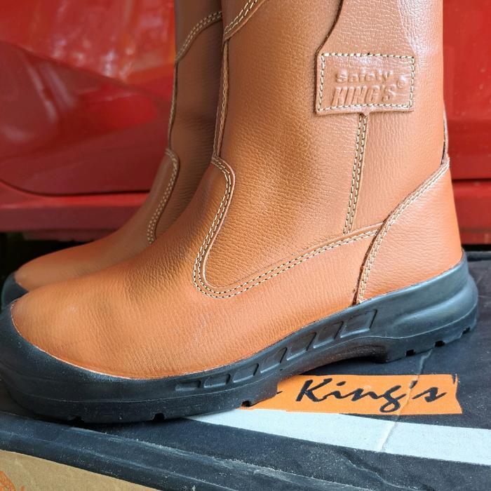 Sepatu safety kings KWD 805 CX warna coklat original produk safety Kings shoes Kode 1008