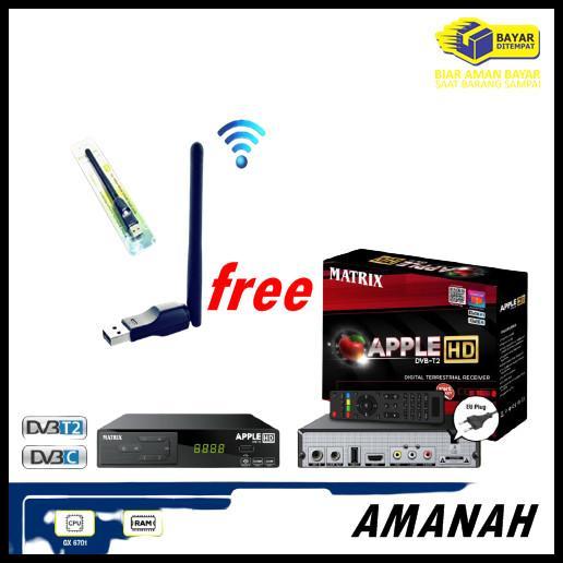 New Set Top Box DVBT2 Matrix Apple fre dongle - Bisa Youtube
