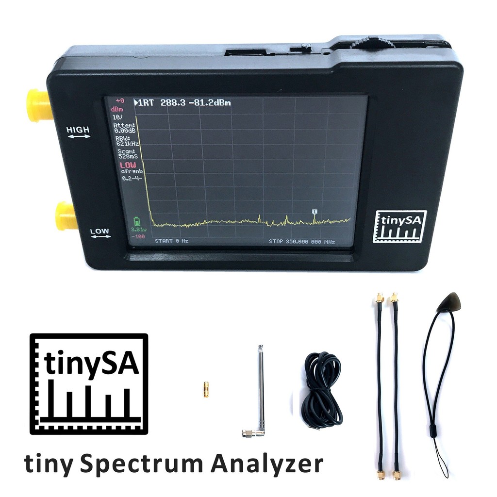 Portable TinySA Spectrum Analyzer Spectrum Network Analyzer Antenna Analyzer Network Internal Lan