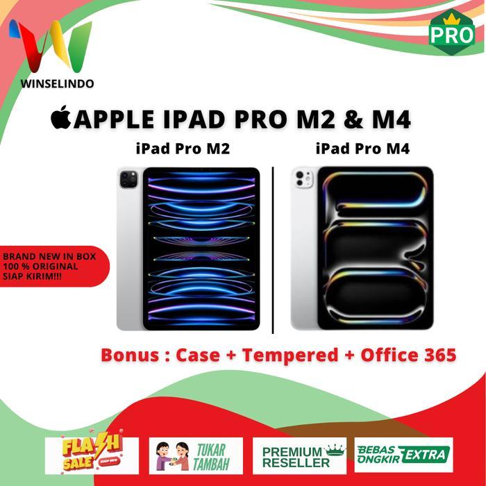 1e77- Apple Ipad Pro M2 M4 11 12.9 13 Inch 2022 2024 Wifi Cell 128Gb 256Gb 512Gb 1Tb 2Tb