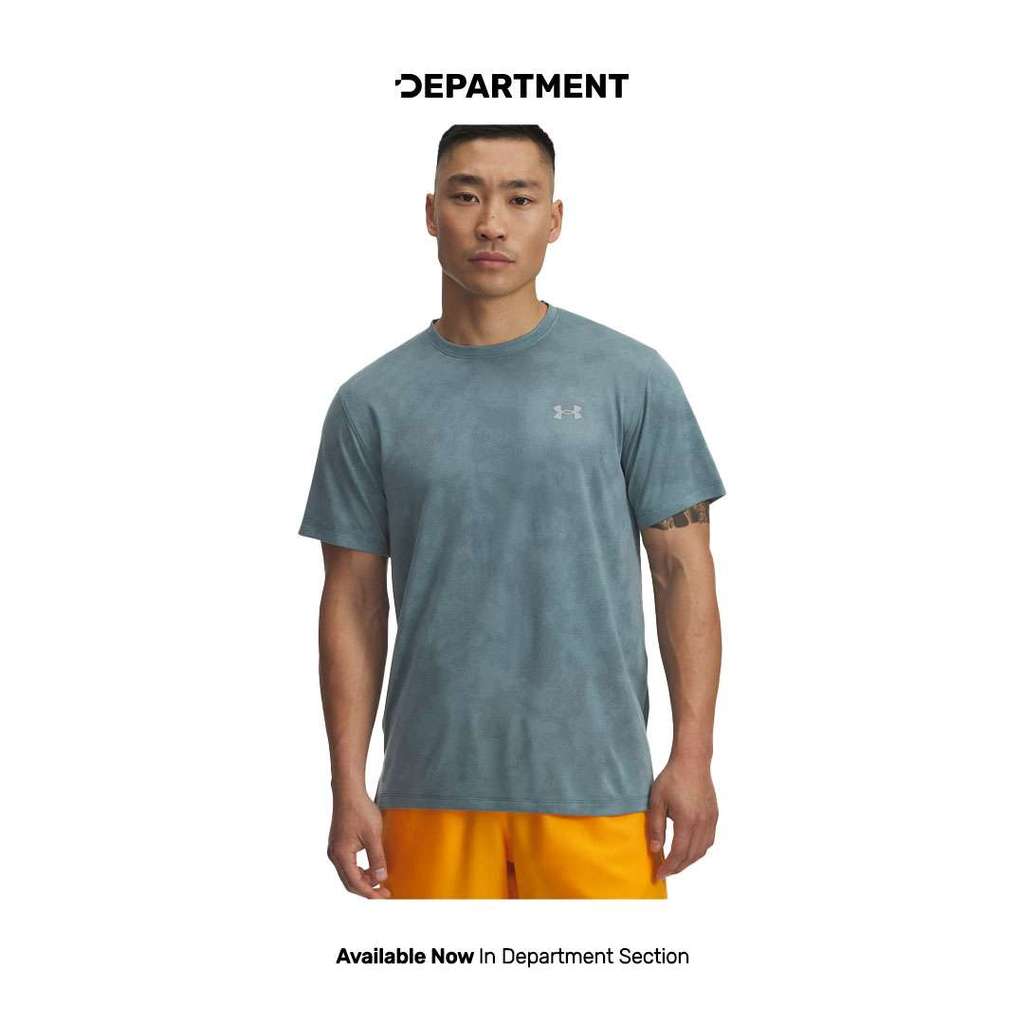 UNDER ARMOUR Kaos Lari Pria LAUNCH CAMO 6006098323 ORIGINAL