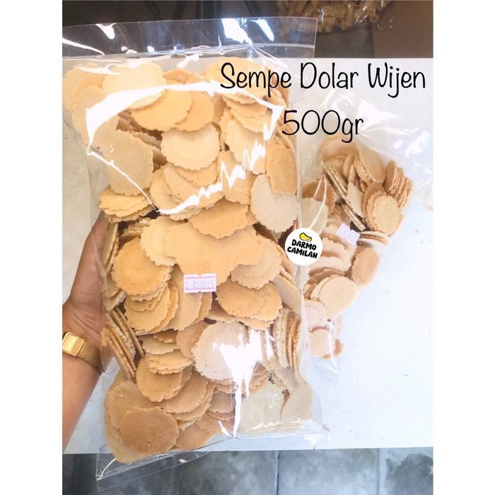 Kue Dolar 500gr 250gr Wijen Pisang Coklat Sempe Simping Opak Dollar Manis