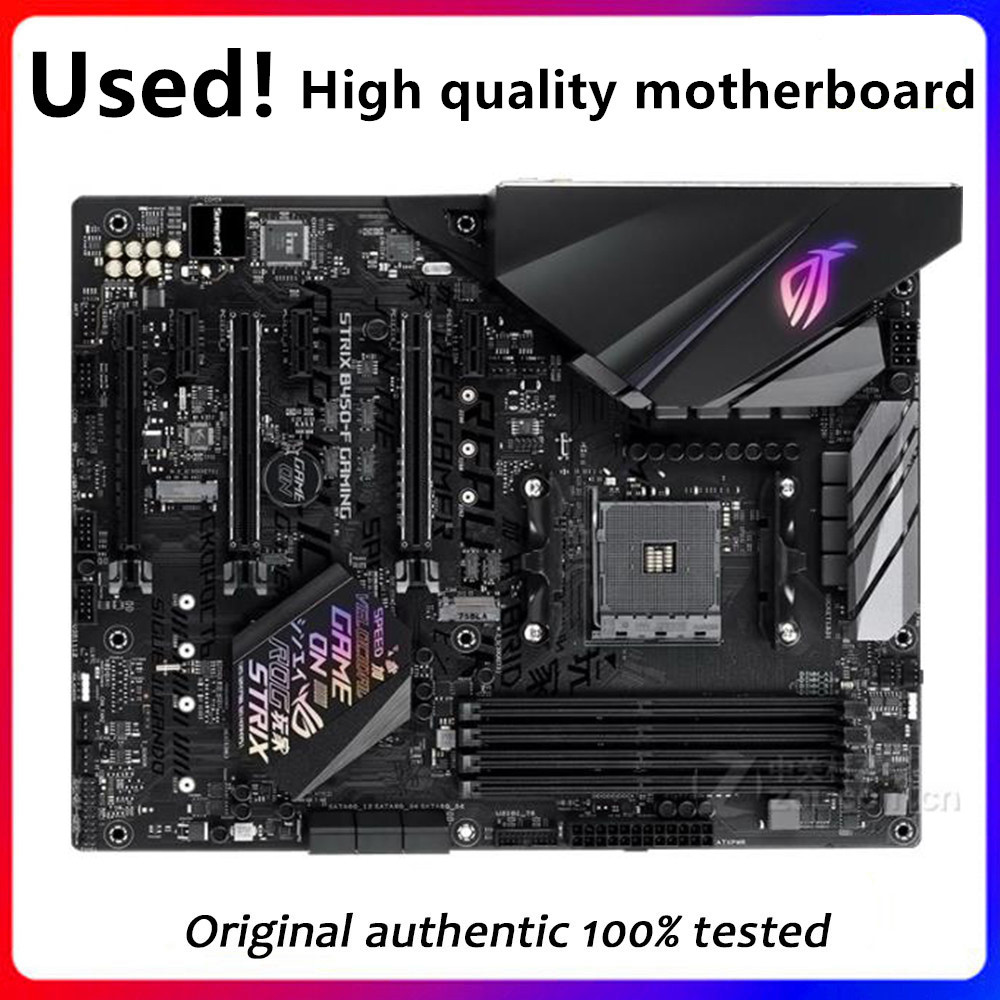 For ROG STRIX B450-F GAMING Motherboard Socket AM4 DDR4 For AMD B450M B450 Original Desktop Mainboar