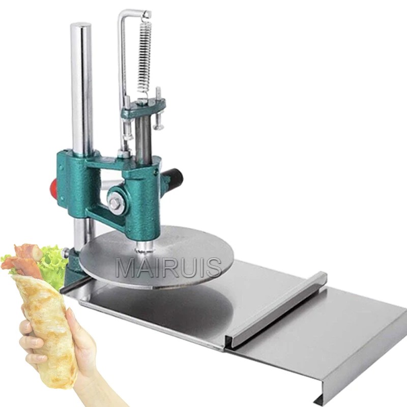 Pizza Dough Press Machine Manual Flattening Press Dough Roller Sheeter Pressing Machine Pastry