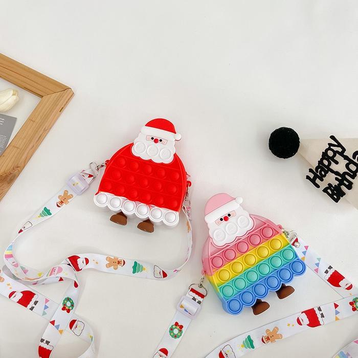TERMURAH Tas Selempang Pop It SANTA / Tas Anak Perempuan