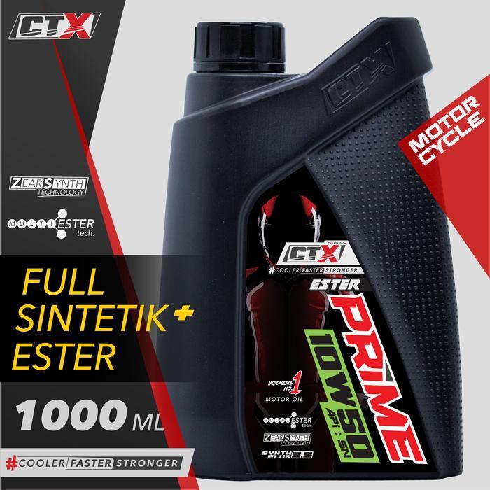 CTX ESTER PRIME 10W50 - OLI RACING MOGE FULL SINTETIK ESTER