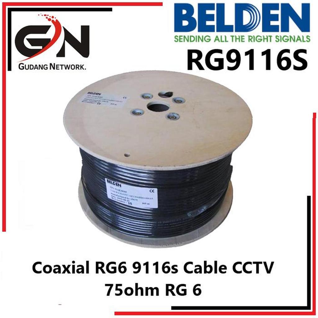 BELDEN 9116s Cable Coaxial RG6 CCTV 305mtr belden rg 6 kabel Antena Belden