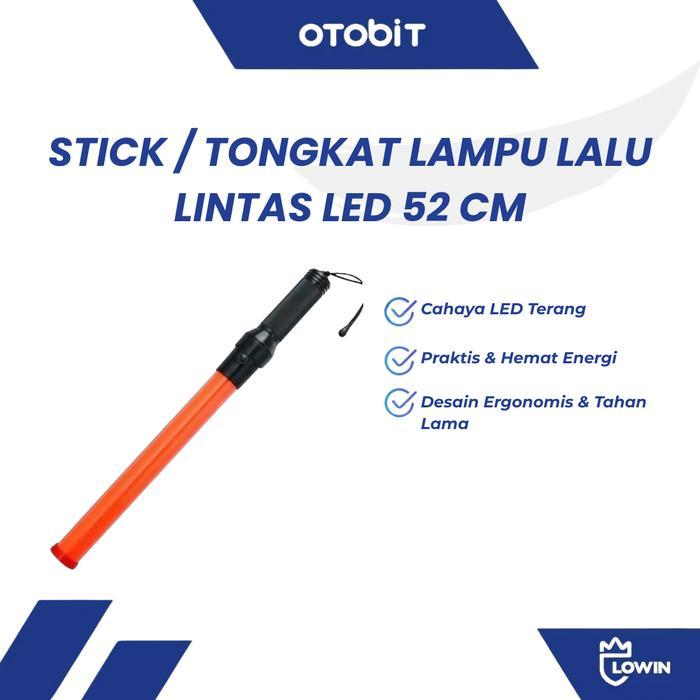 New TRAFFIC BATON/ TONGKAT LALU LINTAS / PARKIR / SATPAM DENGAN LAMPU