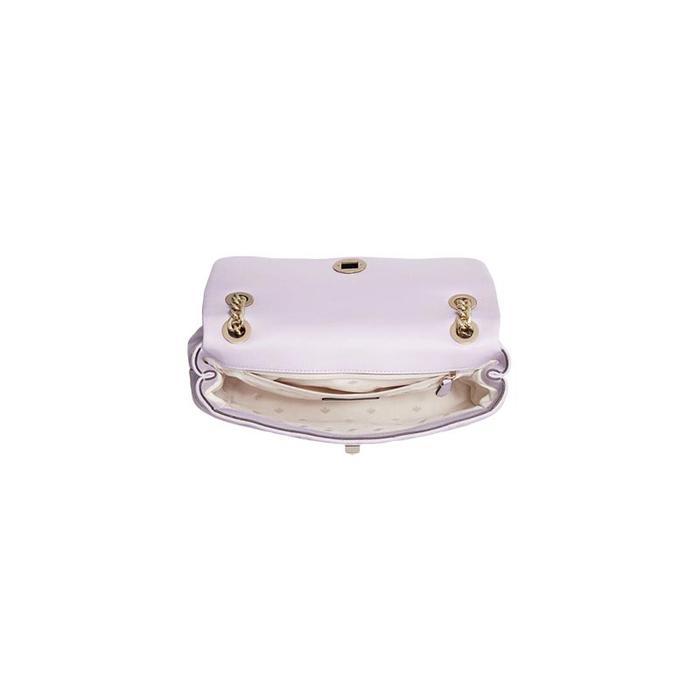 TAS WANITA BRANDED KS NATALIA MEDIUM FLAP SHOULDER BAG - LILAC FROST
