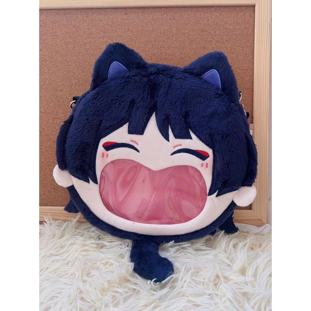 Genshin Impact Scaramouche Wanderer Kunikuzushi Tighnari Anime Cute Plush Itabag Transparent