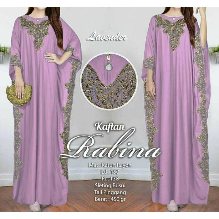 Jcc- Rabina Kaftan / Kaftan Lebaran Wanita / Gamis Wanita Terbaru / Kaftan Wanita Premium