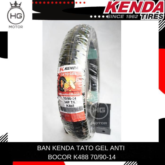 BAN KENDA TATO GEL ANTI BOCOR K488 70/90 80/90 Ring 14 TUBELESS