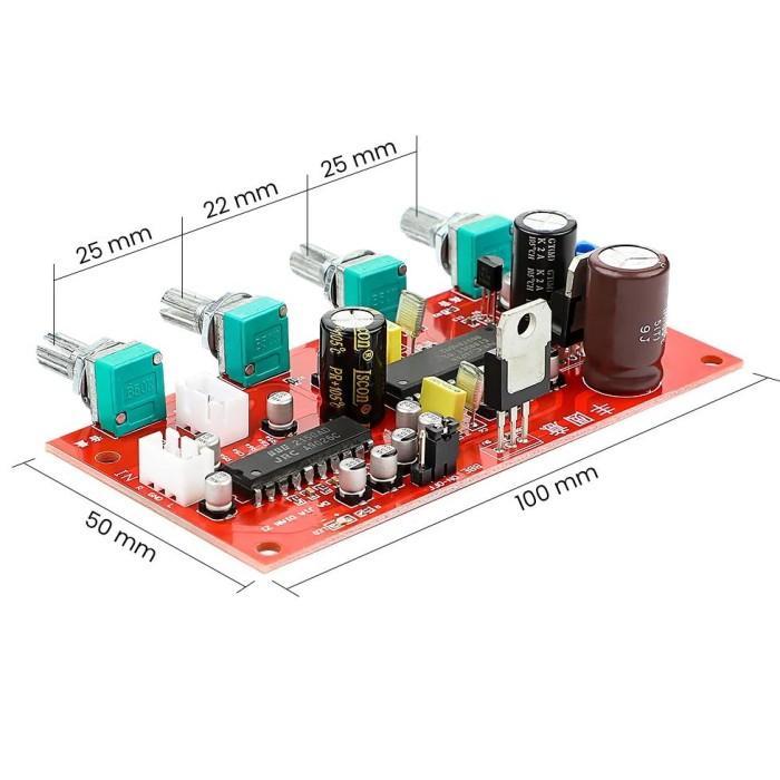 Import Aiyima Upc1892 Hifi Stereo Preamp Amplifier Volume Tone Control Jrc2150 Bbe Preamplifier