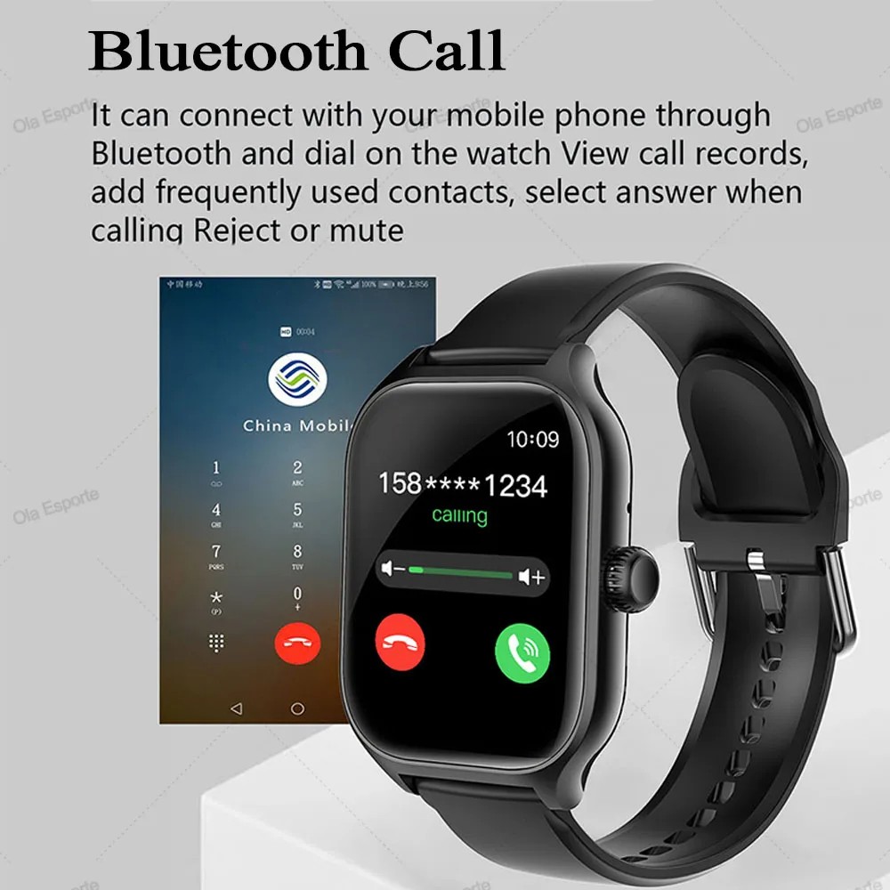 2023 For  Smart Watch Men 2.01 Inch Bluetooth Call Sport Heart Rate Custom Dials SmartWatch Women PK