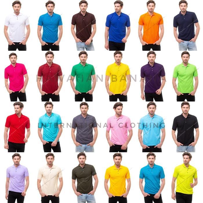 PROMO (GGV) KAOS POLO SHIRT POLOS XL / KAOS KERAH / KAOS POLO DESAIN STYLISH BAHAN BERKUALITAS