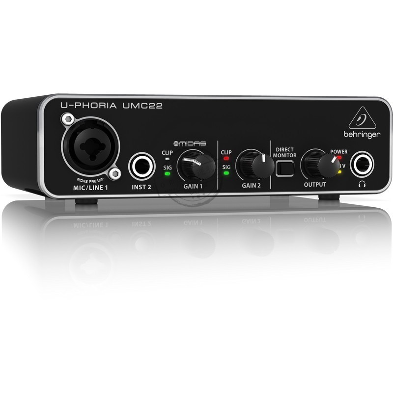 Promotion BEHRINGER UMC22 Microphone Amplifier Sound Card Audio Interface Recording Sound Card