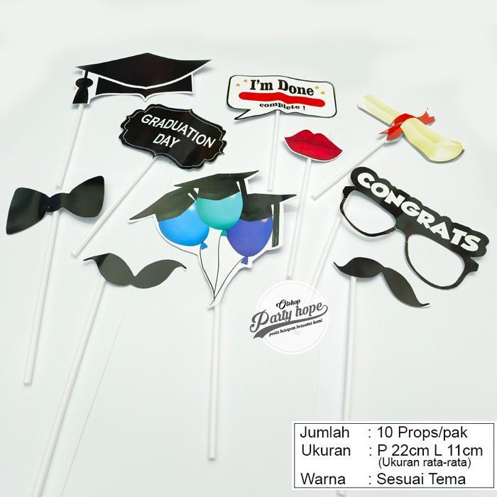 mhej- Fun Props Lulusan Wisuda / Foto Booth Sekolah / Foto Props Graduation