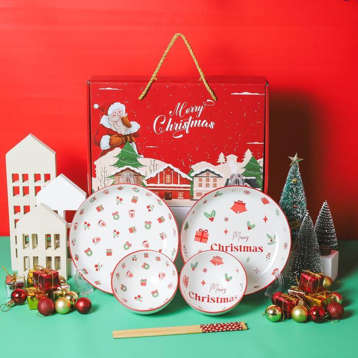 [ Hampers Natal ] Mangkok Keramik Set Christmas / Gift Natal Premium / Mangkok Natal / Kado Natal /