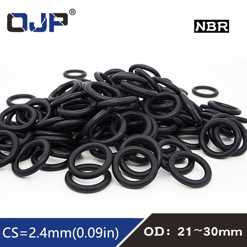 20PC/lot Rubber Ring NBR Sealing O Ring CS2.4mm OD20.5/21/22/23/24/25/26/27/28/29/30mm O-Ring Seal