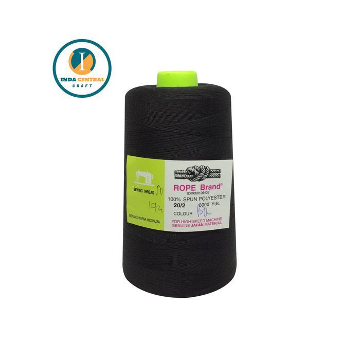 BENANG JAHIT KATUN 3000 YARD CAP TAMBANG HITAM
