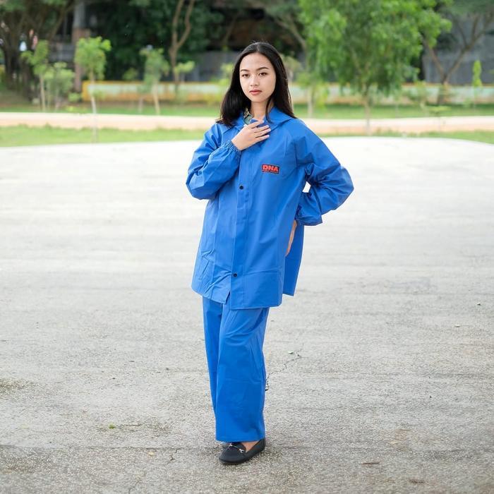 JAS HUJAN DNA PVC 0.25 ORIGINAL ANTI REMBES dewasa Setelan jashujan motor jashu jan lebih kuat weje