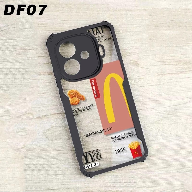 CASE CLEAR MOTIF FUSION SHOCKPROOF FOR OPPO A5 5G/4G 2025 A5 PRO 5G A52/A92 A53 /A33 A54 4G A55 4G A