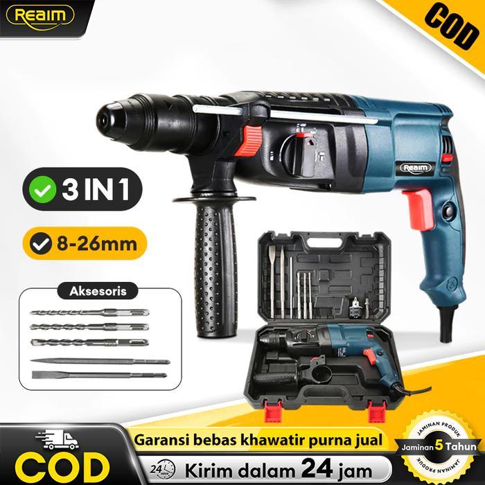 Reaim Hammer Drill Bor Rotary Mesin Bobok Beton Jack Hammer Drill Mesin Bor Beton Bor Drill Beton
