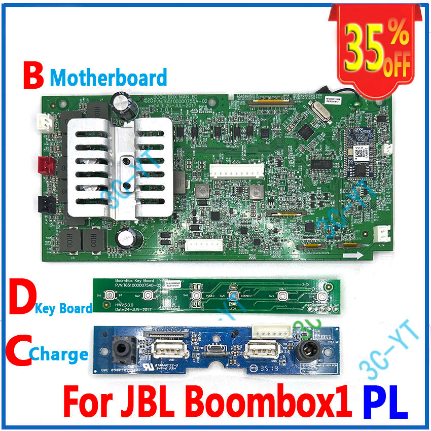 1PCS Original For JBL Boombox1 Boombox 1 ND PL Bluetooth Speaker Blue Green Motherboard Button USB