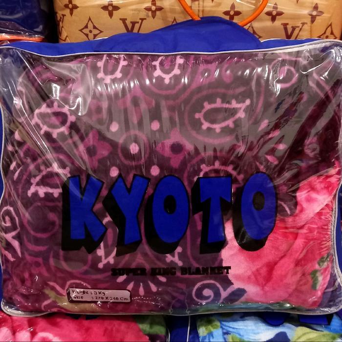 Selimut Jumbo Kyoto Ukuran 220x240 cm Tebal Halus Kualitas Premium