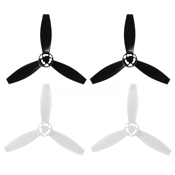 4 Propellers Props Replacement Parts Blades For Parrot Bebop 2 Drone Black White