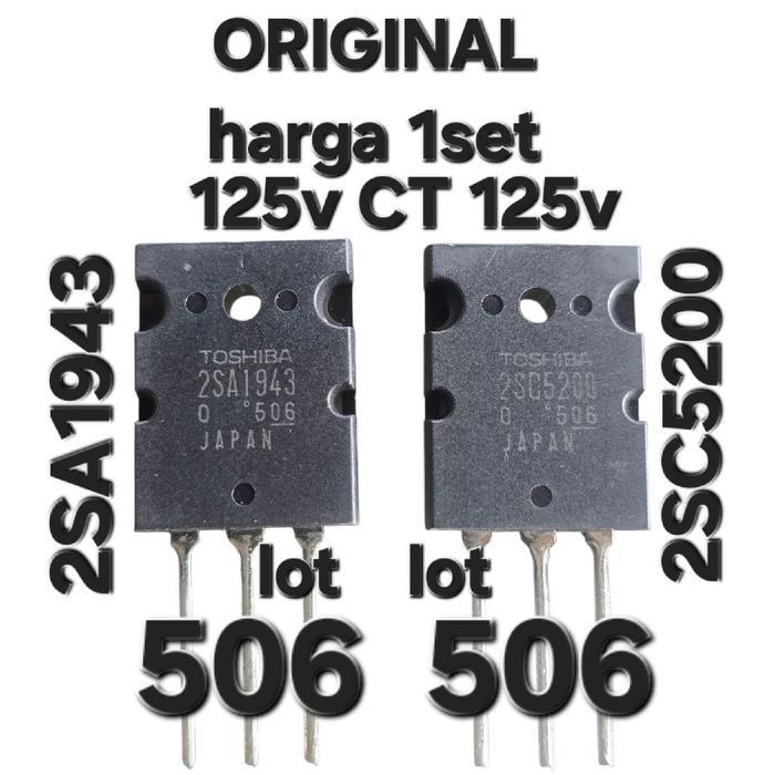 Tntgmusic- C5200 A1943 Lot 313 308 100% Original Japan Jepang 2Sc C 5200 Ori